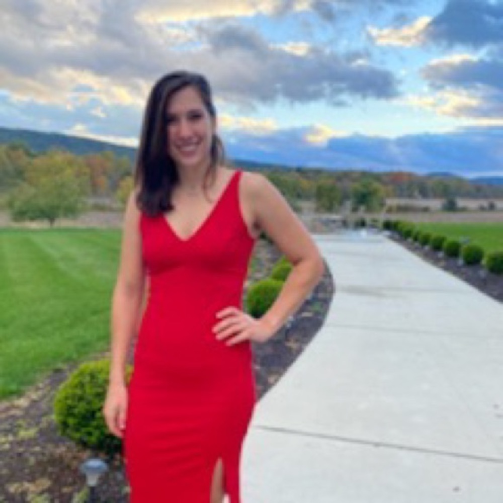 Lulu’s Red Body Con Midi Dress, size M